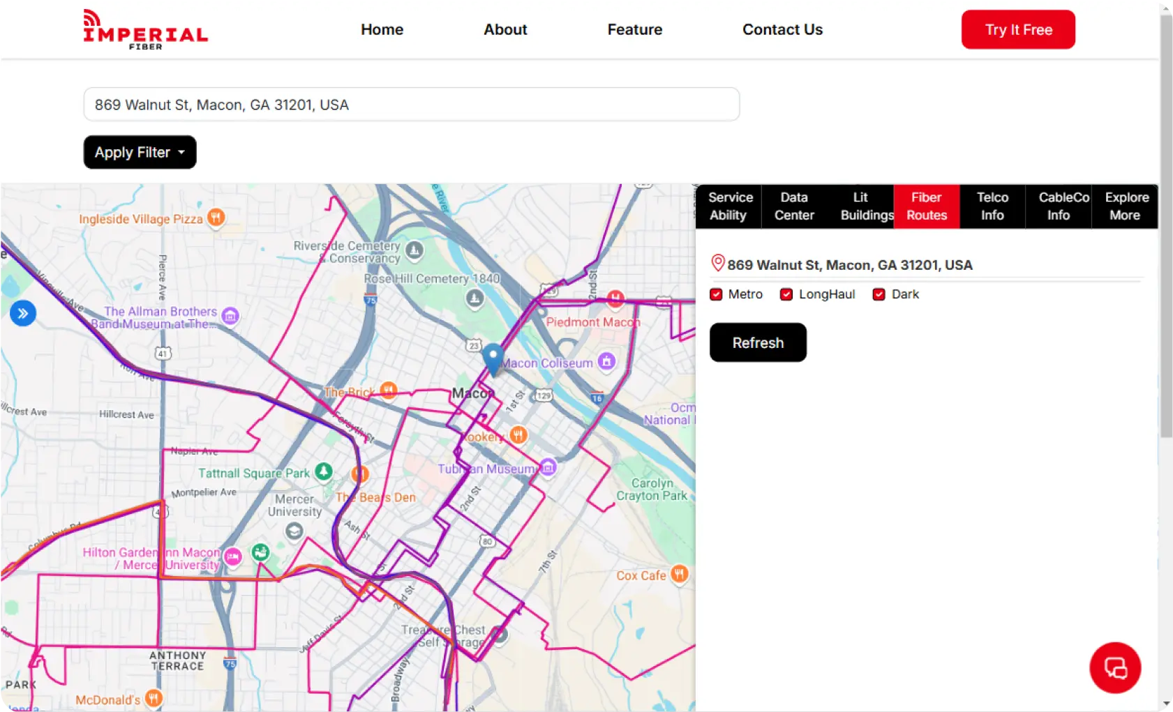 Fiber-Routes